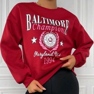 🆕️Athletic Oversized Crop Sweater
